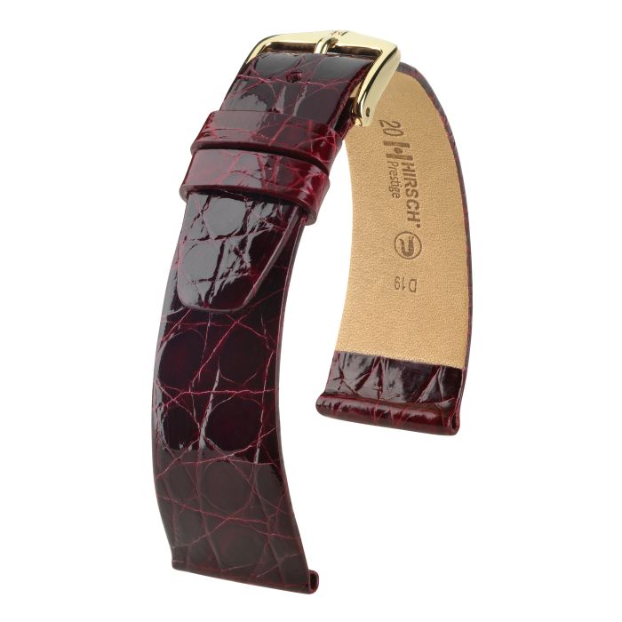 Hirsch Prestige Croco burgundy