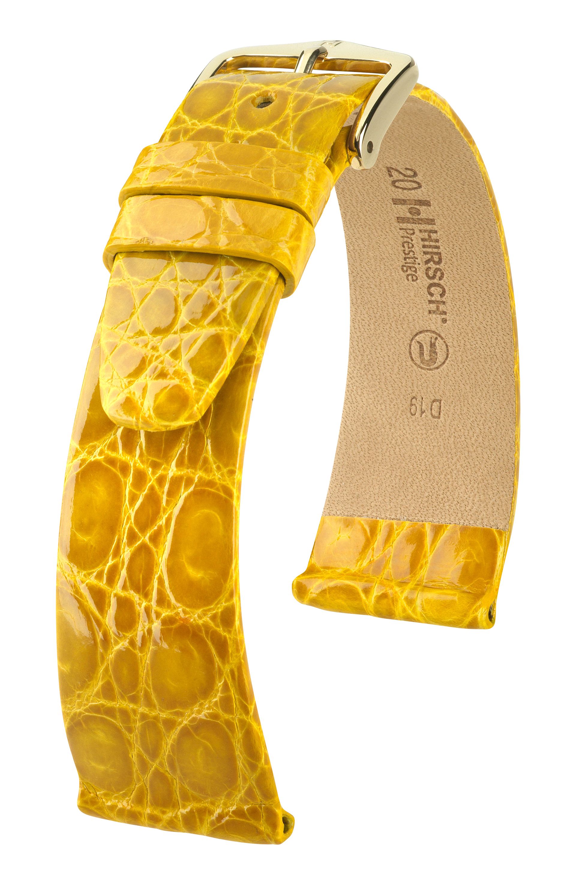 Hirsch Prestige Croco keltainen