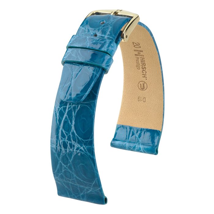 Hirsch Prestige Croco turkoosi
