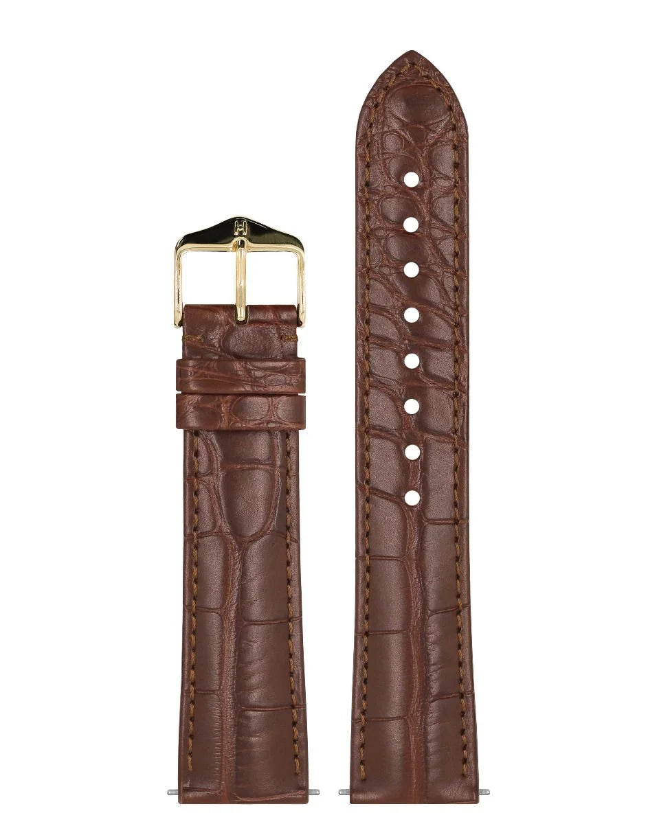 Hirsch Genuine Alligator ruskea