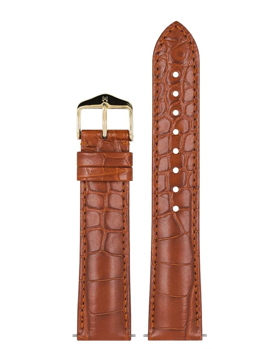 Hirsch Genuine Alligator kullanruskea