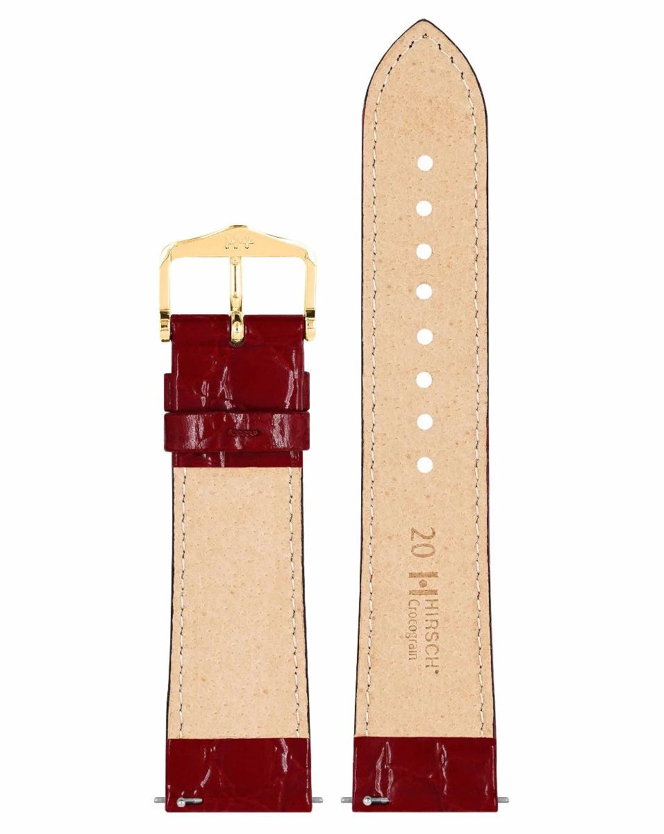 Hirsch Crocograin burgundy