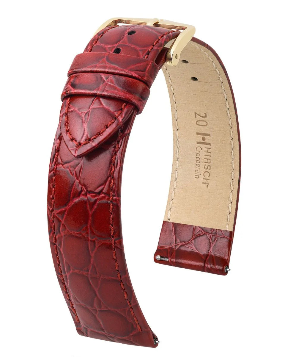 Hirsch Crocograin burgundy