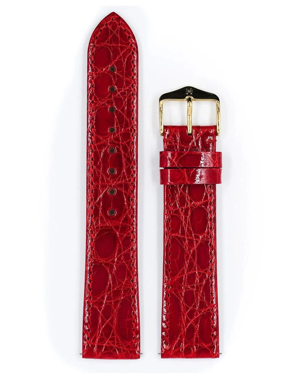 Hirsch Genuine Croco punainen