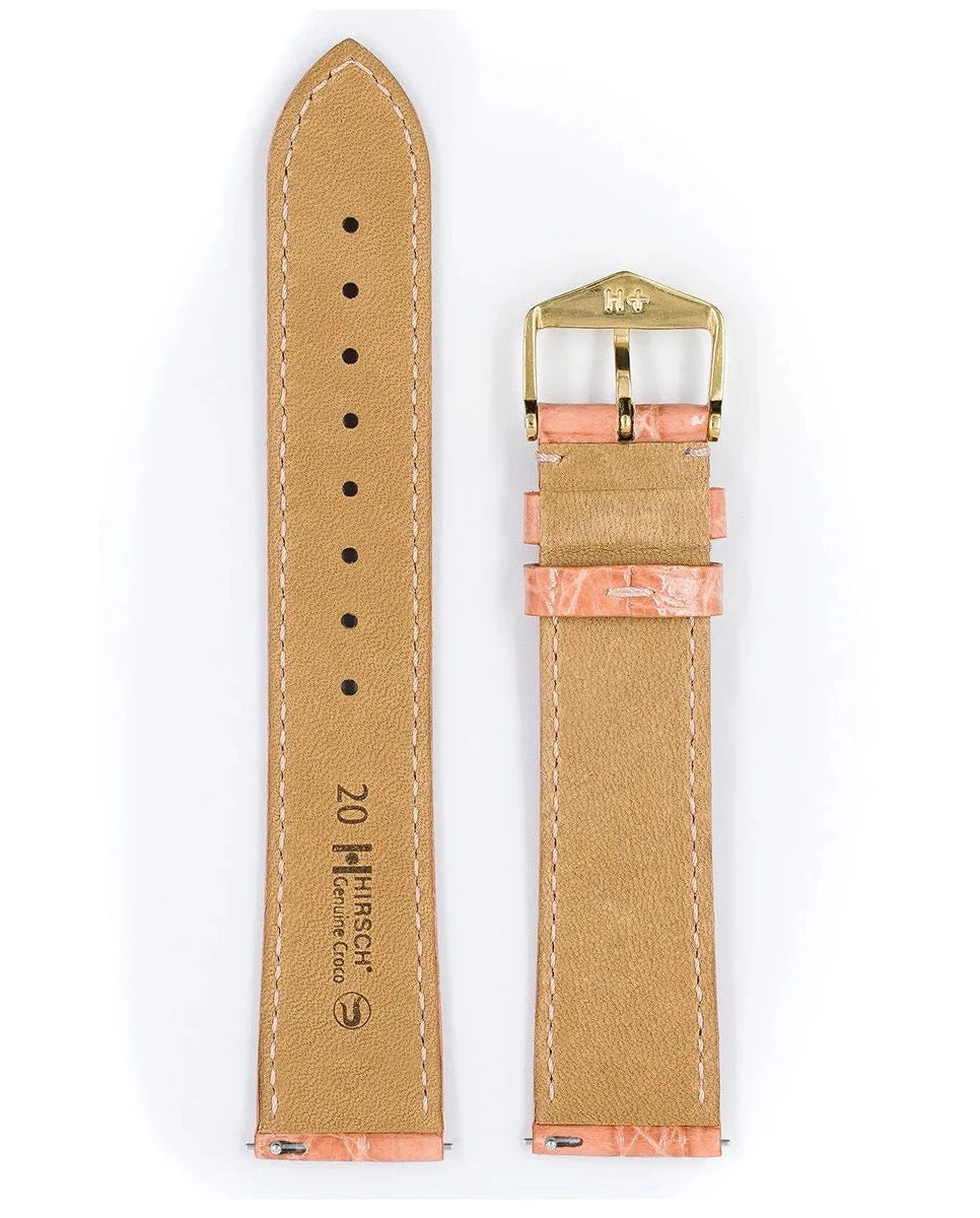 Hirsch Genuine Croco vaalea roosa
