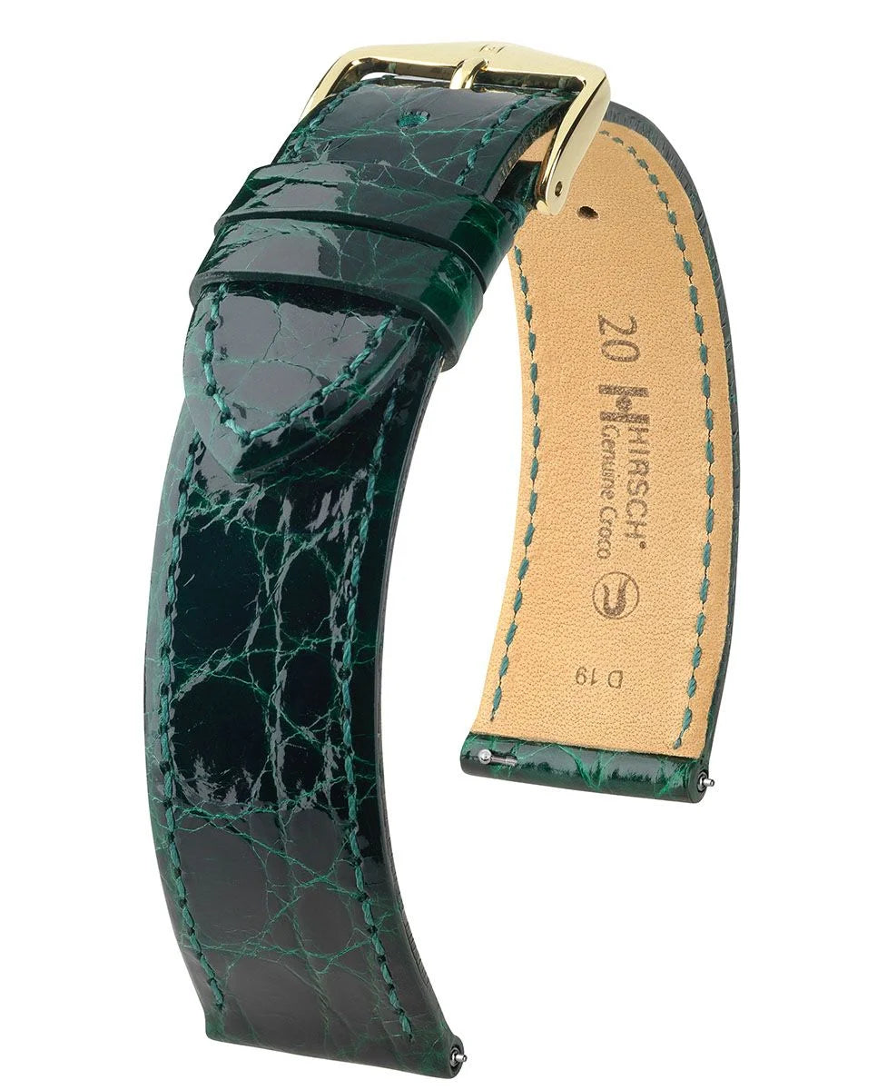 Hirsch Genuine Croco vihreä