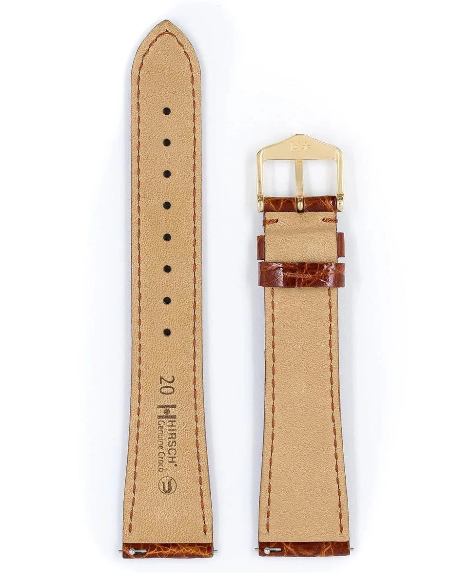 Hirsch Genuine Croco classic kullanruskea