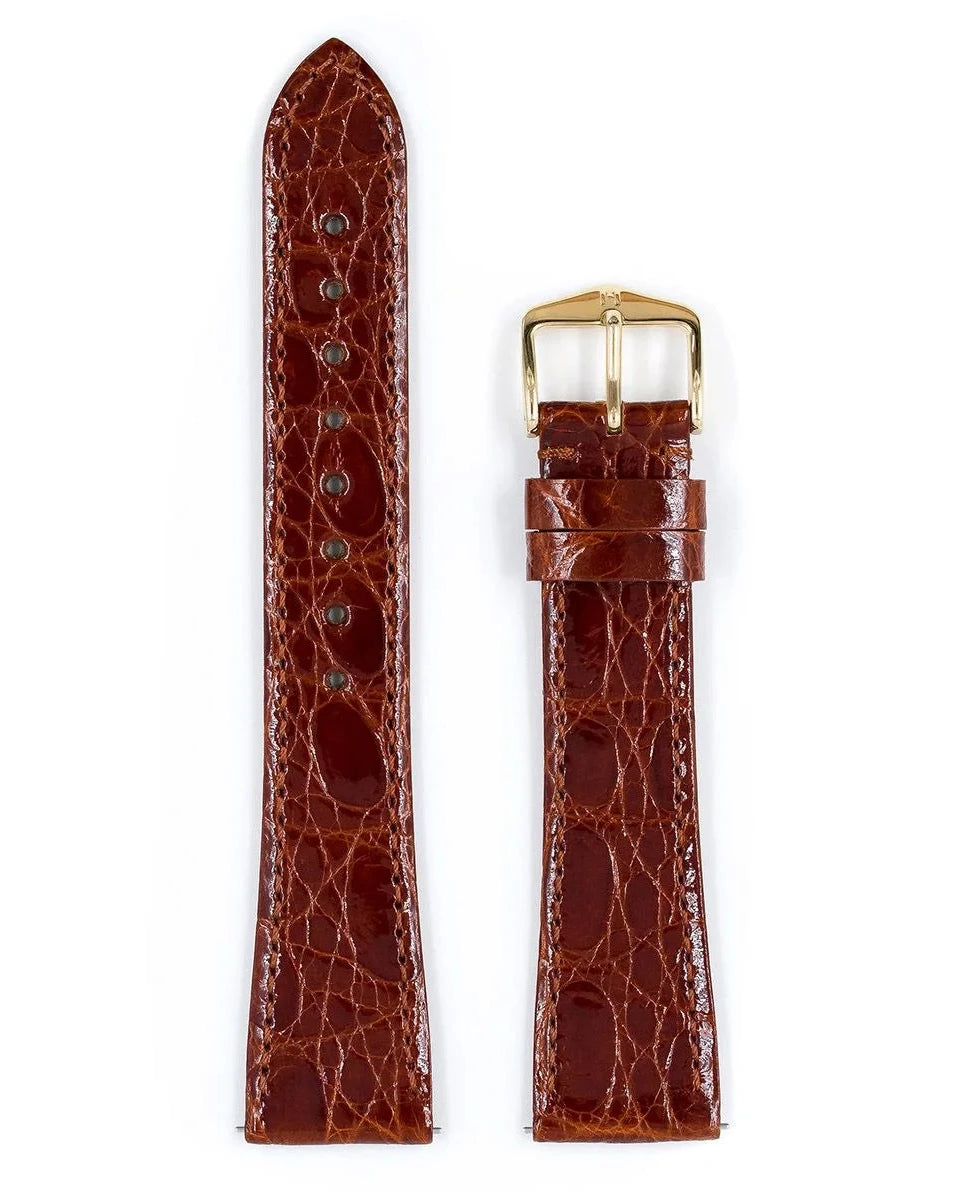 Hirsch Genuine Croco classic kullanruskea