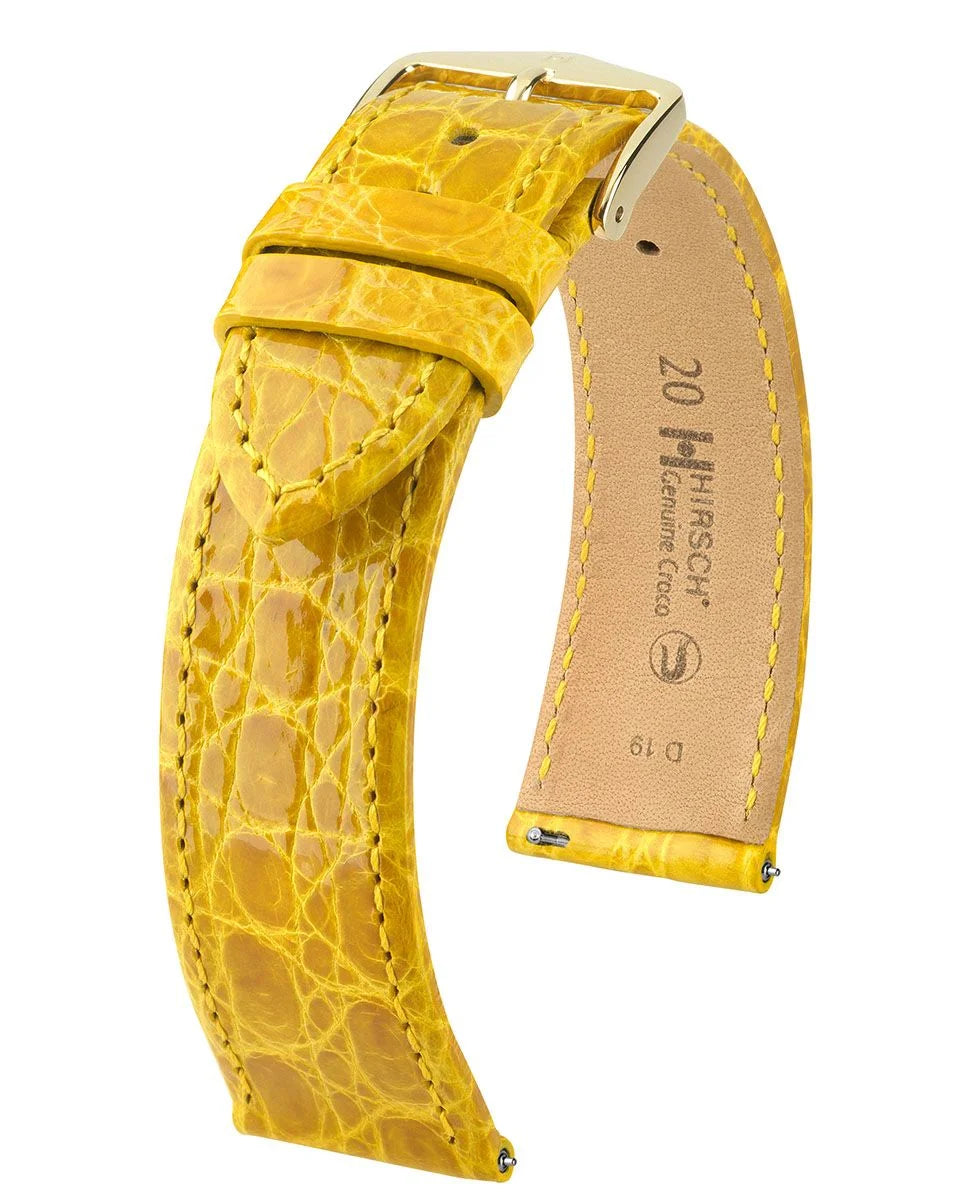 Hirsch Genuine Croco keltainen