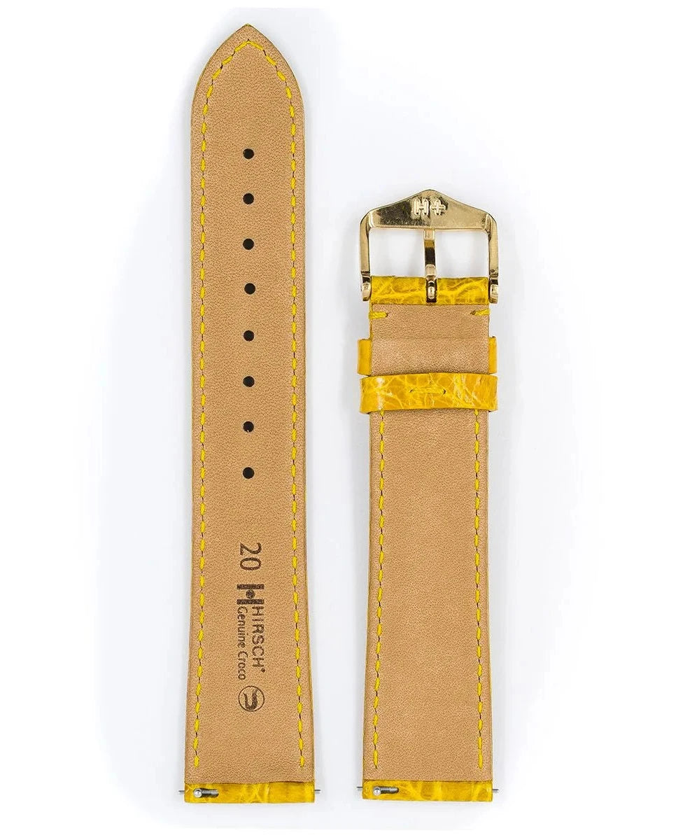 Hirsch Genuine Croco keltainen