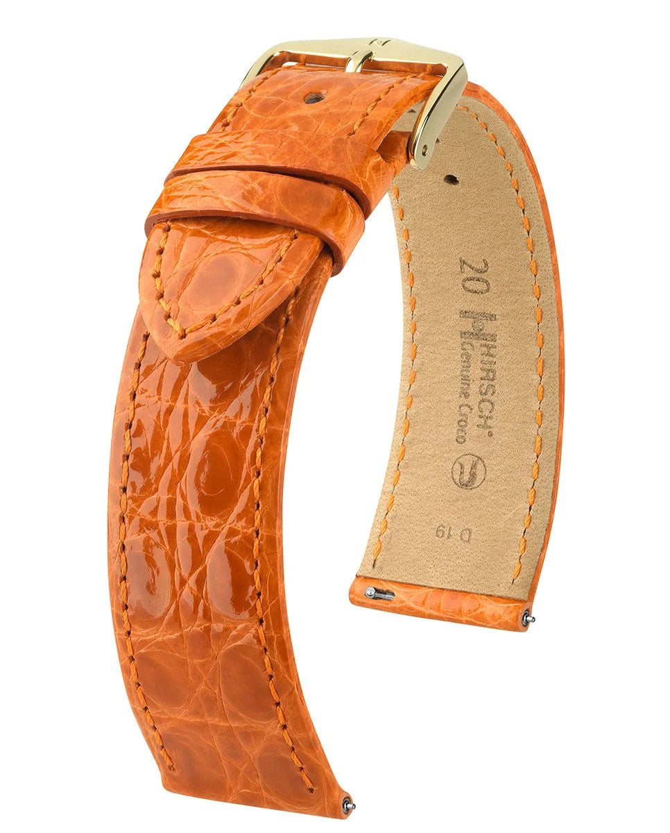 Hirsch Genuine Croco oranssi