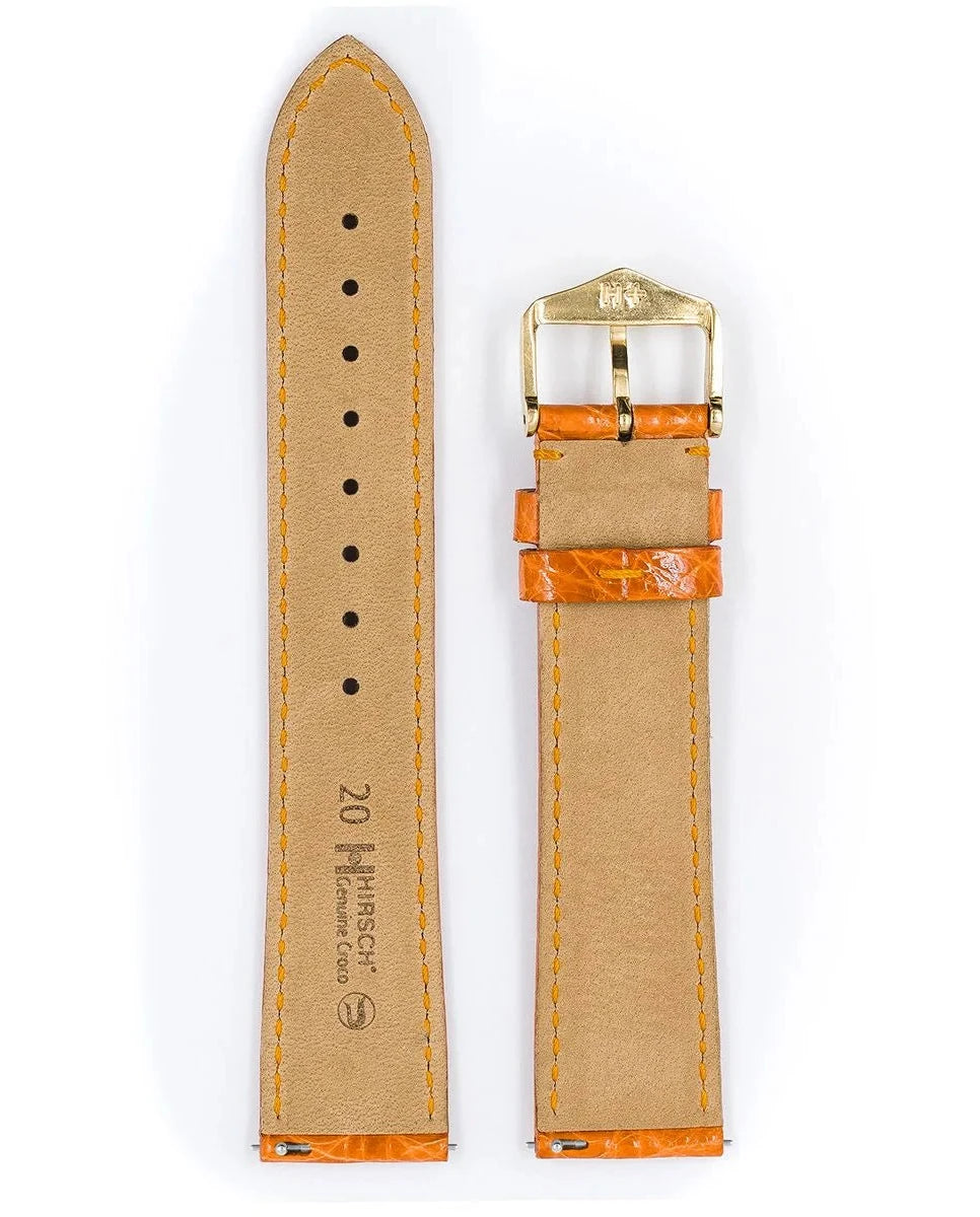 Hirsch Genuine Croco oranssi