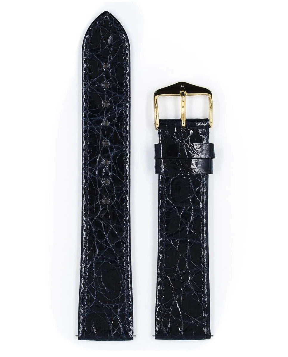 Hirsch Genuine Croco tumman sininen