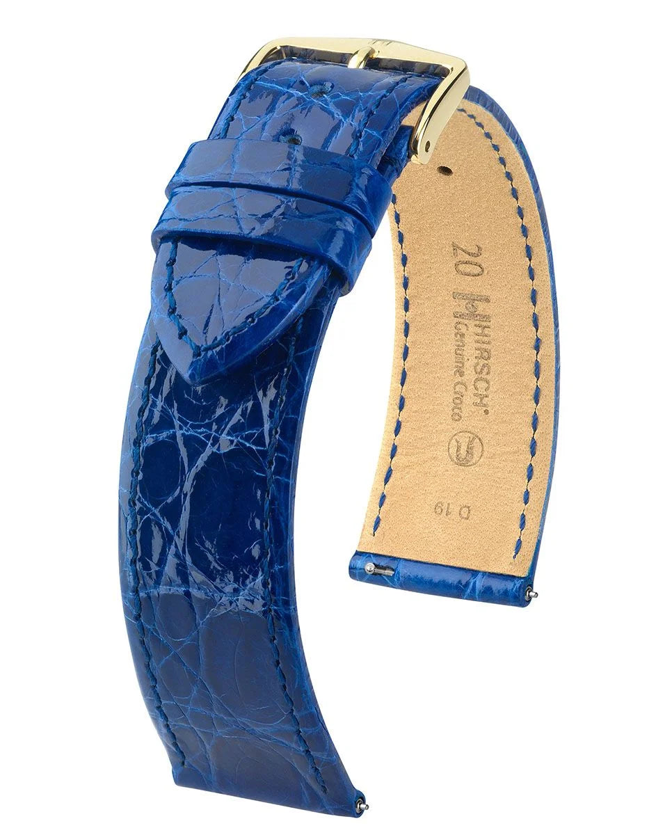 Hirsch Genuine Croco sininen