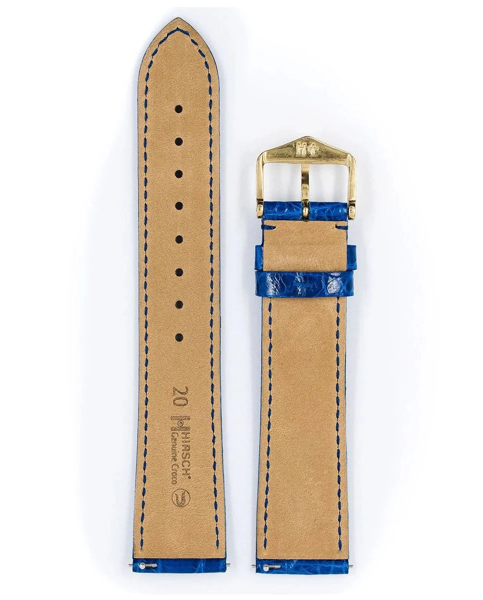 Hirsch Genuine Croco sininen