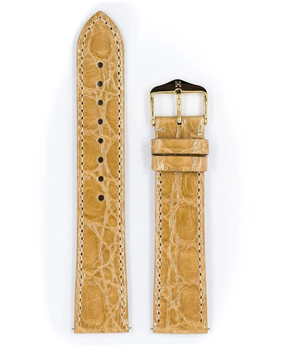 Hirsch Genuine Croco beige