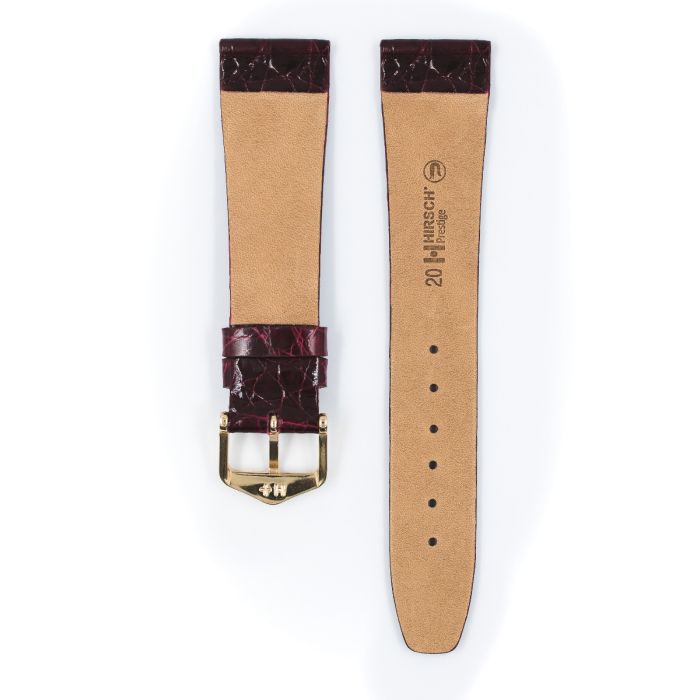 Hirsch Prestige Croco burgundy