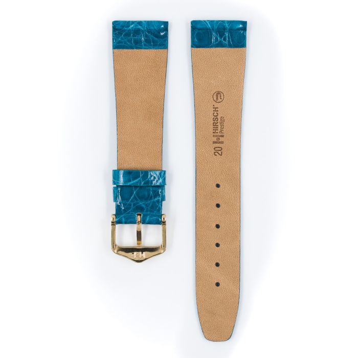 Hirsch Prestige Croco turkoosi