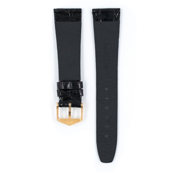 Hirsch Prestige Croco musta