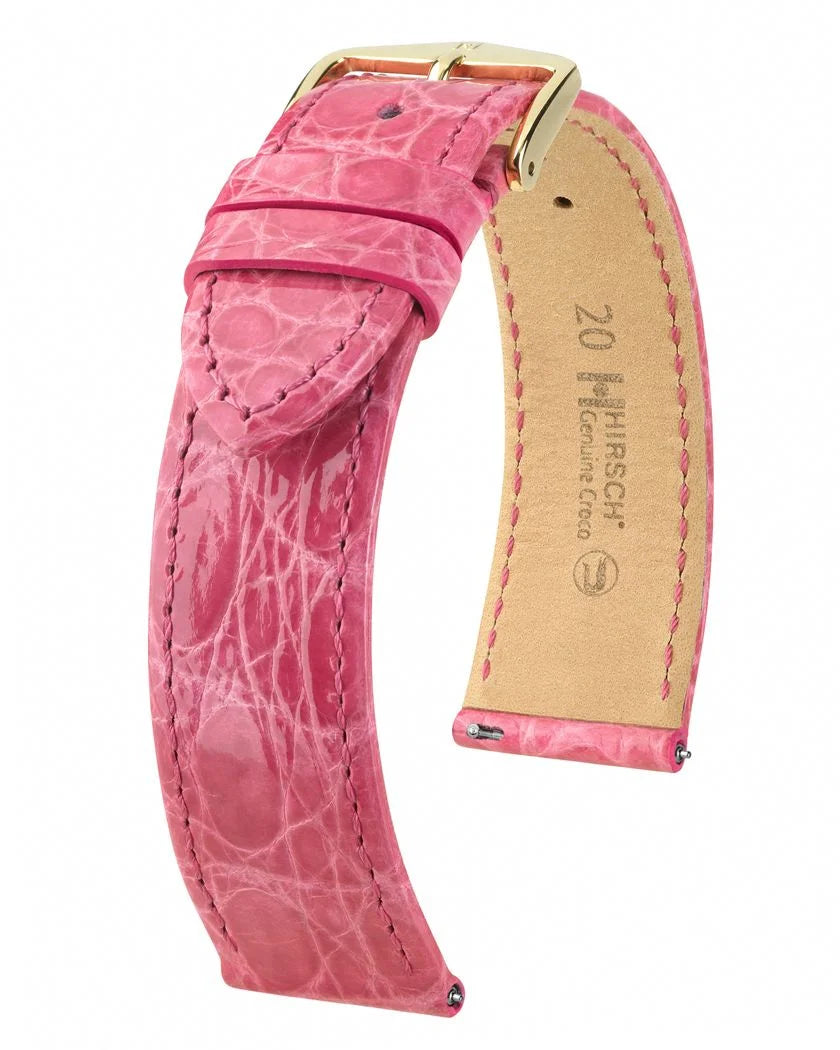 Hirsch Genuine Croco pinkki